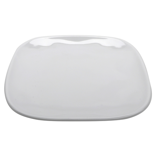 GET SCS-9-AM-W Arctic Mill White Melamine 9.5" Square Dinner Plate - 1 Doz