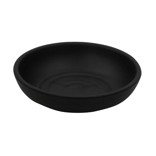 GET SD-4500-BK Nara Black Melamine 4.5" dia. Sauce Dish - 2 Doz