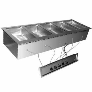 Eagle Group SGDI-5-240T6 Drop-in Wet or Dry Type Hot Food Well Unit - 240v