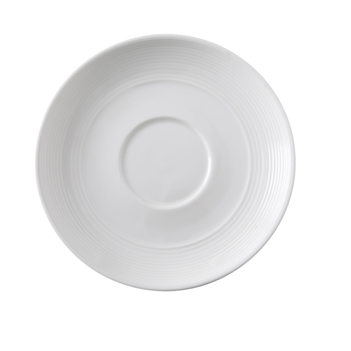 Yanco China SH-002 Shanghai Bone White Porcelain 6.25" dia. Saucer - 3 Doz