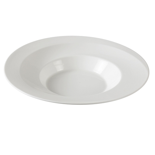 Yanco China SH-308 Shanghai Bone White Porcelain 12 oz. 9" dia. Soup Plate