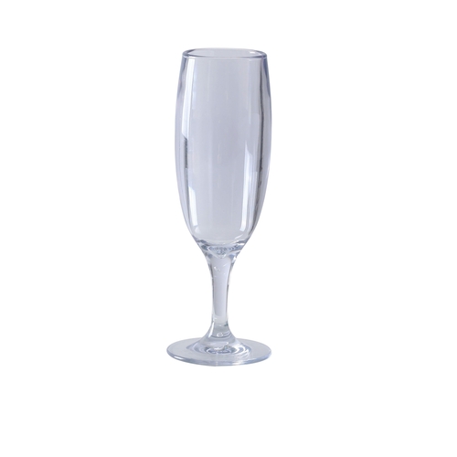Yanco China SM-06-C Stemware Clear Plastic 6 oz. 2.75"dia. Champagne Glass-2 Doz