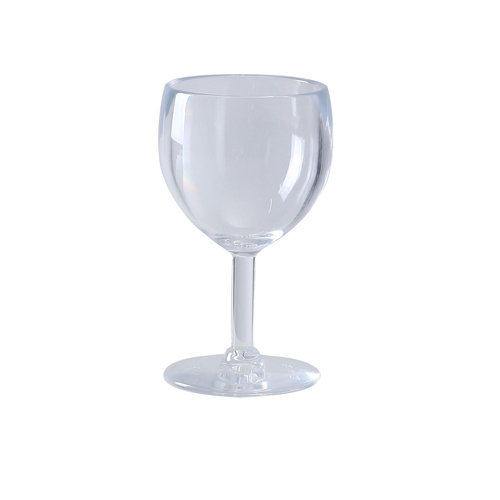 Yanco China SM-08-W Stemware Clear Plastic 8 oz. 3" dia. Wine Glass - 2 Doz