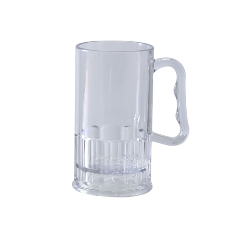 Yanco China SM-10-B Stemware Clear Plastic 10 oz. 2.75" dia. Beer Mug - 2 Doz