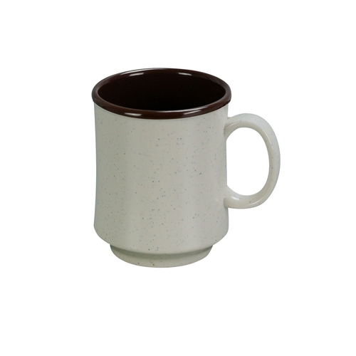 Yanco China SS-908 Sesame Beige Melamine 8 oz. 3" dia. Coffee Mug - 4 Doz
