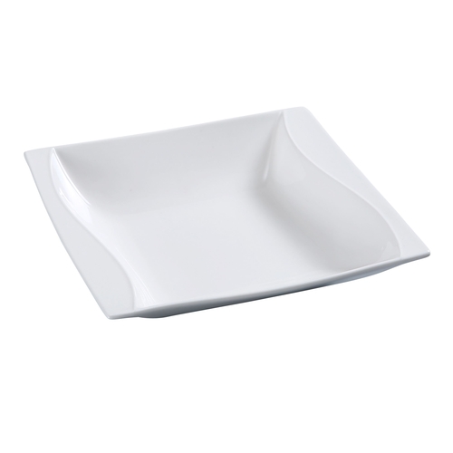 Yanco China SW-304 Sea Wave Bone White Porcelain 2 oz. Dessert Dish - 4 Doz