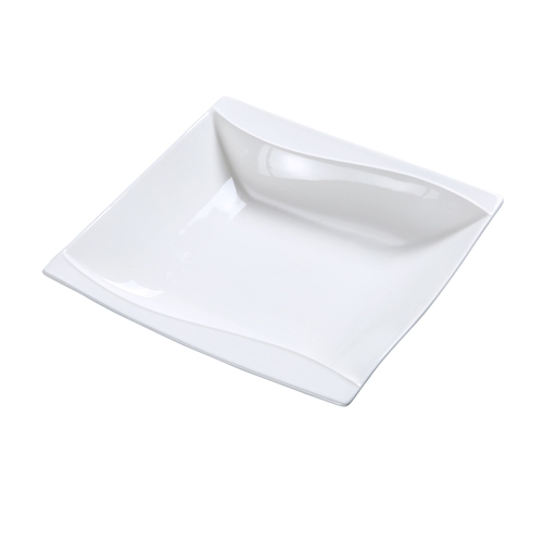 Yanco China SW-305 Sea Wave Bone White Porcelain 4 oz. Fruit Bowl - 3 Doz