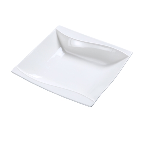 Yanco China SW-307 Sea Wave Bone White Porcelain 10 oz. Grapefruit Bowl - 3 Doz