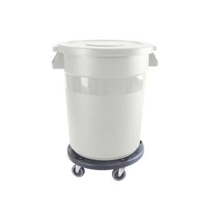 Thunder Group PLTC020WL Plastic Round Trash Can Lid - White