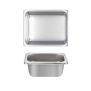 Thunder Group STPA4122 1/2 Size Stainless Steel Steam Table Pan - 2-1/2" Deep