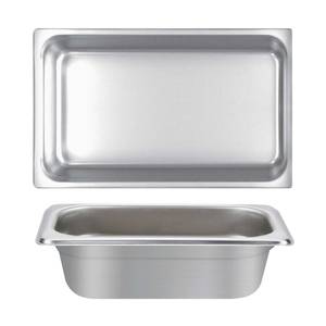 Thunder Group STPA4004 Full Size Stainless Steel Steam Table Pan - 4" Deep