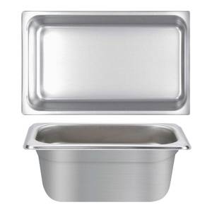 Thunder Group STPA4006 Full Size 25 Gauge Stainless Steel Steam Table Pan - 6" Deep