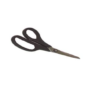 Thunder Group 9007 4" Steel Scissors w/ Black Plastic Handle Grip - 1 Doz