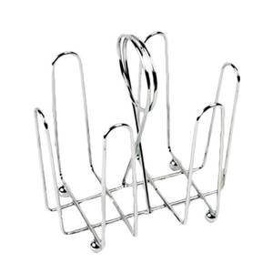 Thunder Group CRSP435 4-1/2"x3-1/2"x5-1/2"H Chrome Plated Wire Sugar Packet Holder