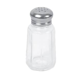 Thunder Group GLTWPS002 1-1/4 oz Paneled Glass Salt/Pepper Shaker - 1 Doz