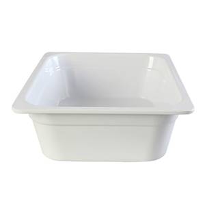 Thunder Group GN1124W 1/2 Size Melamine Stackable Food Pan - White
