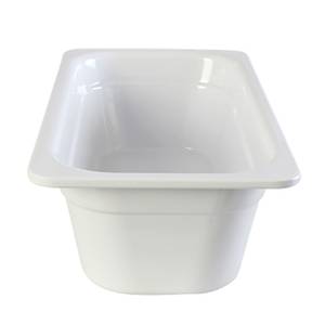 Thunder Group GN1134W 1/3 Melamine Stackable Food Pan - White