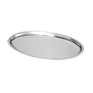 Thunder Group IRSP1108 11-5/8" x 8" Oval Stainless Steel Sizzling Platter