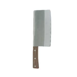 Thunder Group JAS010055B 7" Blade Stainless Steel Cleaver w/ Riveted Wood Handles
