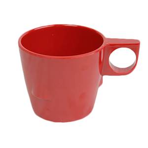 Thunder Group ML9011PR 7 oz Pure Red Stackable Melamine Cup - 1 Doz