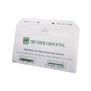 Thunder Group PATSC050 Half Fold Toilet Seat Cover - 250 Sheets Per Pack