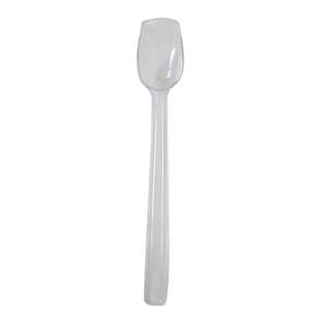 Thunder Group PLBS010CL 3/4 oz Clear Polycarbonate Solid Buffet Spoon - 1 Doz