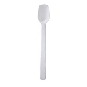 Thunder Group PLBS010WH 3/4 oz White Polycarbonate Solid Buffet Spoon - 1 Doz