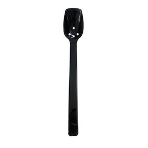 Thunder Group PLBS110BK 3/4 oz Black Polycarbonate Perforated Buffet Spoon - 1 Doz