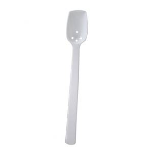 Thunder Group PLBS110WH 3/4 oz White Polycarbonate Perforated Buffet Spoon - 1 Doz