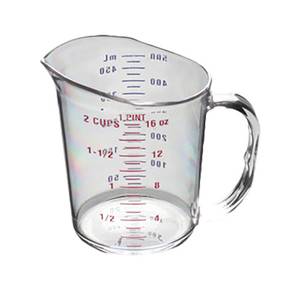 Thunder Group PLMC016CL 1 Pint Measuring Cup with US/Metric Measurements