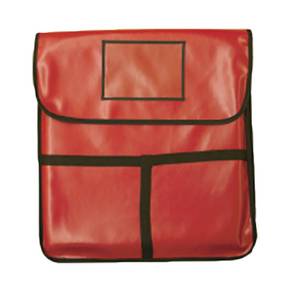 Thunder Group PLPB020 20"x20"x5" Red Leatheroid PVC Insulated Pizza Delivery Bag