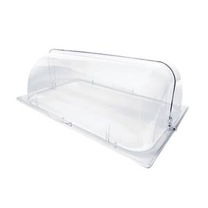 Thunder Group PLRCF001R Roll Top Polycarbonate Chafer Dome Cover w/ One Sided Handle