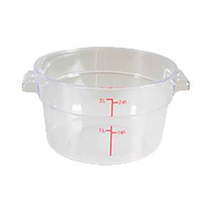 Thunder Group PLRFT302PC 2 Quart Round Food Storage Container - Clear