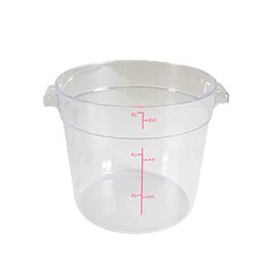 Thunder Group PLRFT306PC 6 Qt Clear Polycarbonate Round Food Storage Container