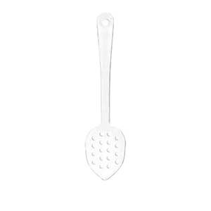 Thunder Group PLSS113CL 11" Clear Polycarbonate Perforated Serving Spoon - 1 Doz