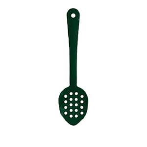 Thunder Group PLSS113GR 11" Green Polycarbonate Perforated Serving Spoon - 1 Doz