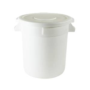 Thunder Group PLTC010W 10 Gallon Plastic Round Trash Can w/ Integrated Handles
