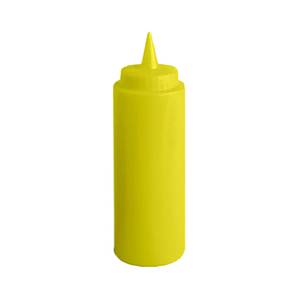 Thunder Group PLTHSB012Y 12 oz Yellow Plastic Squeeze Bottle - 1 Doz