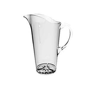 Thunder Group PLTHWP015C 1.5 Liter Clear Polycarbonate Water Pitcher w/Starburst Base