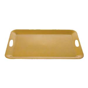 Thunder Group RF2920G 19-1/2"x14-1/2" Gold Pearl Rectangular Melamine Tray