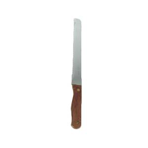 Thunder Group SLBK013 8-1/2" Stainless Serrated Wood Handle Bread Knife - 1 Doz