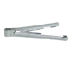Thunder Group SLBT095 9-1/2" One-Piece Stainless Steel Bread/Pastry Tong - 1 Doz
