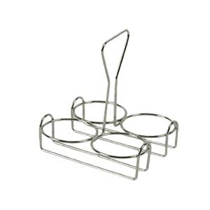 Thunder Group SLCJH004 4 Compartment Stainless Steel Condiment Rack
