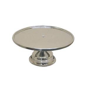Thunder Group SLCS001 13-1/4" Mirror Finish Stainless Steel Cake Stand