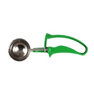 Thunder Group SLDS212G Size 12 Green 2-2/3 oz. Stainless Round Bowl Disher