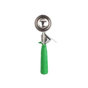 Thunder Group SLDS212P Size 12 Green Handle 2-2/3 oz Stainless Round Bowl Disher