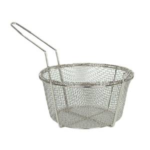 Thunder Group SLFB003 8-3/4" x 4-5/8" Nickel Plated Wire Mesh Fry Basket