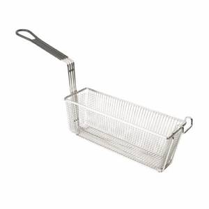 Thunder Group SLFB007 13-1/8" x 4-3/8" Nickel Plated Wire Mesh Fry Basket