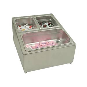 Thunder Group SLFC002 Stainless Steel 3 Compartment Condiment Packet Holder