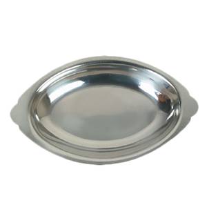 Thunder Group SLGT020 20 oz Stainless Steel Oval Au Gratin Dish